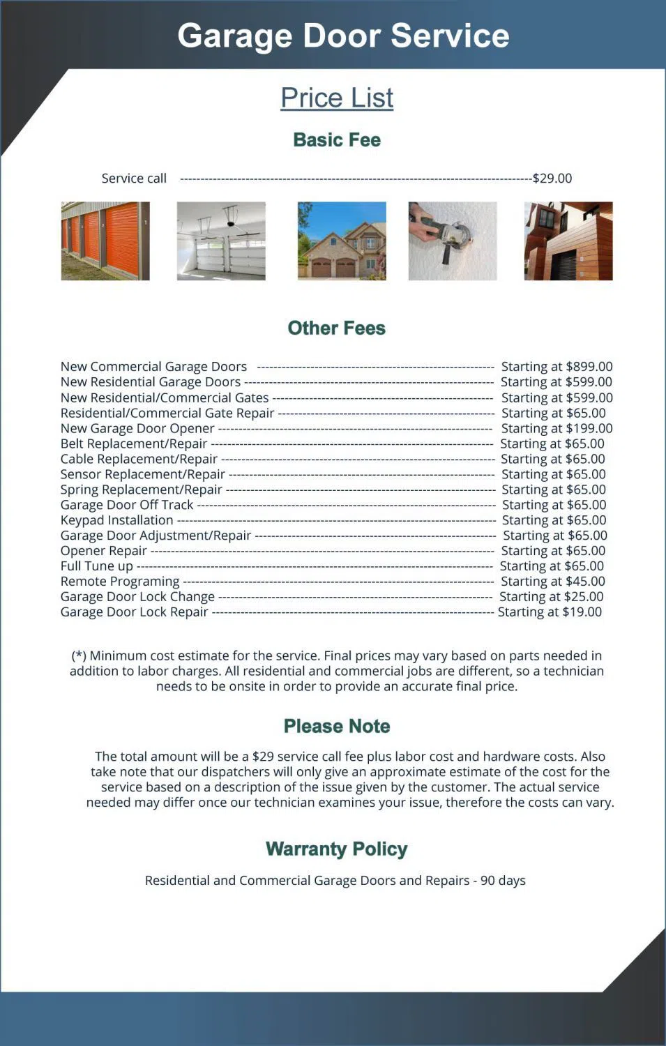 Exclusive Garage Door Service Denver, CO 303-569-6542